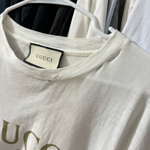 Gucci oversized distressed t shirt - Picture 4 of 9